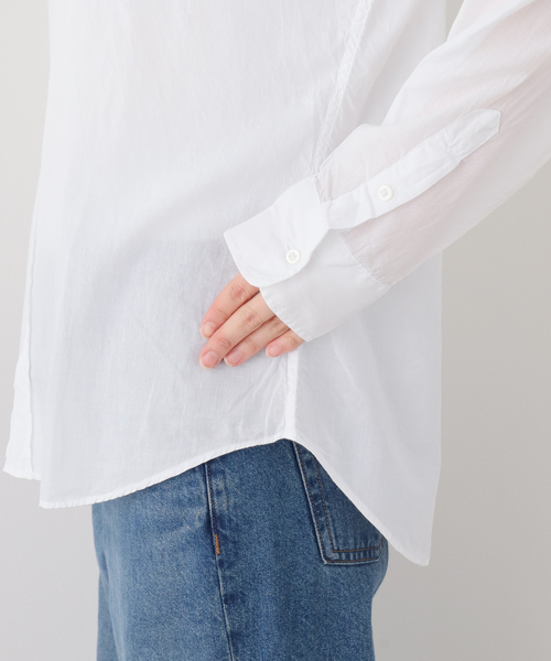 journal standard L'essage(ジャーナルスタンダードレサージュ)の「Frank&Eileen/フランク&アイリーン cotton viole シャツ(シャツ/ブラウス・レディース・ホワイト・SMALL)」の5枚目の写真