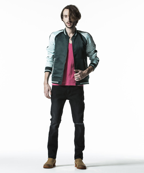 NO ID.(ノーアイディ)の「mp4173-ストレッチデニムUSED加工テーパードPT パンツ(デニムパンツ・メンズ・ブラック/インディゴブルー/ブルー系その他・2/1/3)」の13枚目の写真