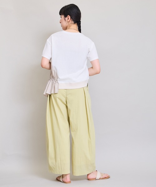 LHELBIE(レルビエ)の「ワークトップス(Tシャツ/カットソー・レディース・ブラック/ブラウン/オフホワイト・M)」の17枚目の写真