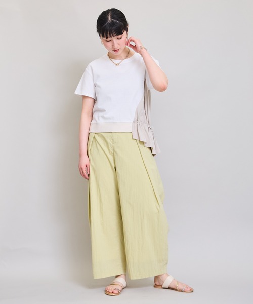 LHELBIE(レルビエ)の「ワークトップス(Tシャツ/カットソー・レディース・ブラック/ブラウン/オフホワイト・M)」の15枚目の写真