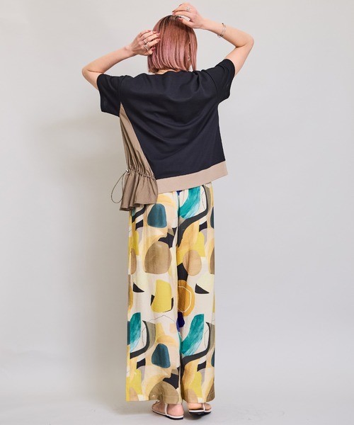 LHELBIE(レルビエ)の「ワークトップス(Tシャツ/カットソー・レディース・ブラック/ブラウン/オフホワイト・M)」の19枚目の写真