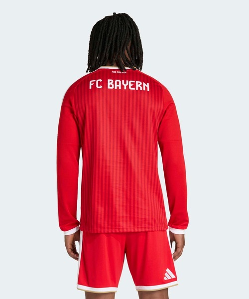 adidas(アディダス)の「FCバイエルン 26/27 ホームユニフォーム 長袖 / アディダス adidas(Tシャツ/カットソー・メンズ・レッド・X-LARGE/XX-LARGE/XXX-LARGE/LARGE/MEDIUM/SMALL)」の2枚目の写真