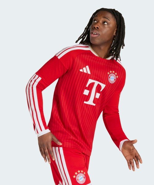 adidas(アディダス)の「FCバイエルン 26/27 ホームユニフォーム 長袖 / アディダス adidas(Tシャツ/カットソー・メンズ・レッド・X-LARGE/XX-LARGE/XXX-LARGE/LARGE/MEDIUM/SMALL)」の4枚目の写真