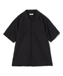 コットンシルク オープンカラーシャツ