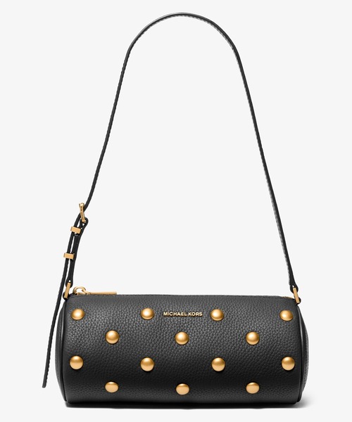 MICHAEL KORS(マイケルコース)の「IZZY スタッズ ぺブルレザー バレルポシェット スモール(ショルダーバッグ・レディース・ブラック・FREE)」の1枚目の写真