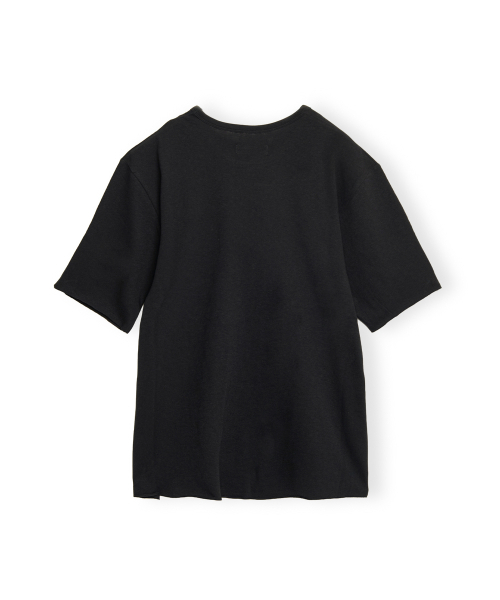 BROWNYARD(ブラウンヤード)の「カットオフハーフスリーブ、ブラック(Tシャツ/カットソー・メンズ・その他・3/4/5/6)」の2枚目の写真