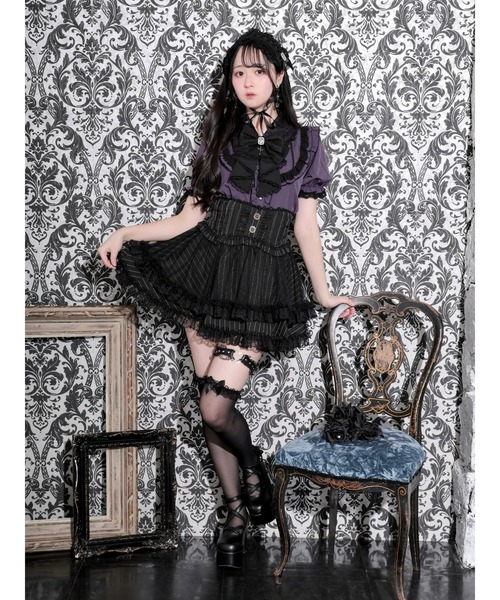 NOEMIE(ノエミー)の「ゴシックヨークジャボリボンブラウス(シャツ/ブラウス・レディース・パープル/ブラック/オフホワイト・M)」の10枚目の写真