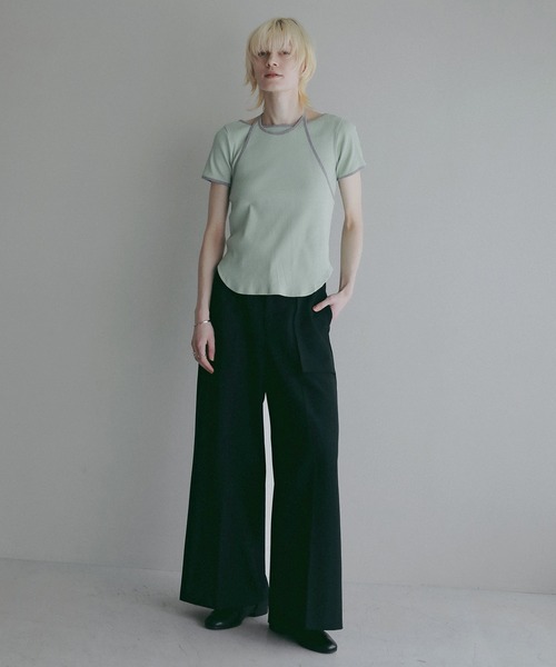 MANOF(マノフ)の「OUT POCKET WIDE PANTS(その他パンツ・レディース・グレー/ネイビー/ベージュ・M/S)」の10枚目の写真