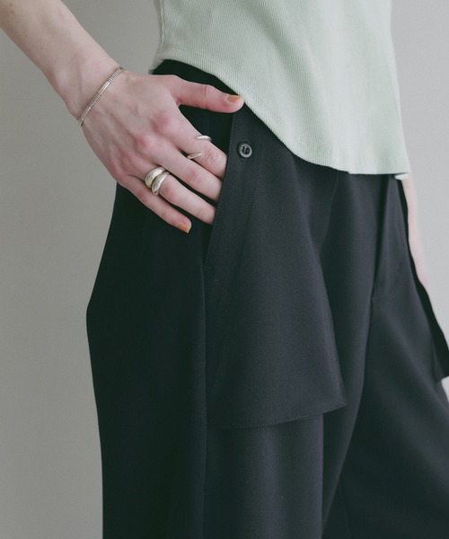 MANOF(マノフ)の「OUT POCKET WIDE PANTS(その他パンツ・レディース・グレー/ネイビー/ベージュ・M/S)」の11枚目の写真