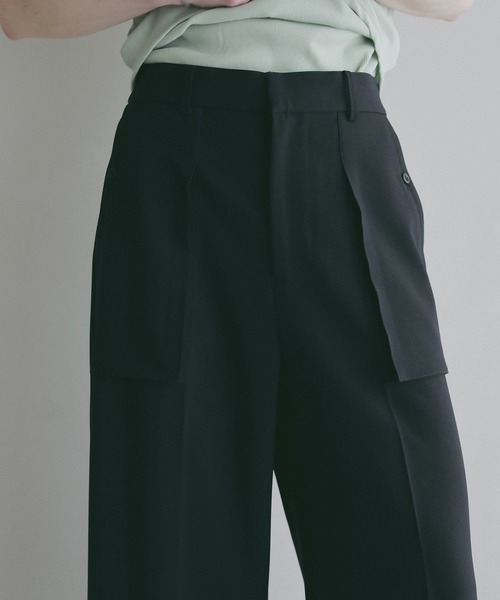 MANOF(マノフ)の「OUT POCKET WIDE PANTS(その他パンツ・レディース・グレー/ネイビー/ベージュ・M/S)」の12枚目の写真