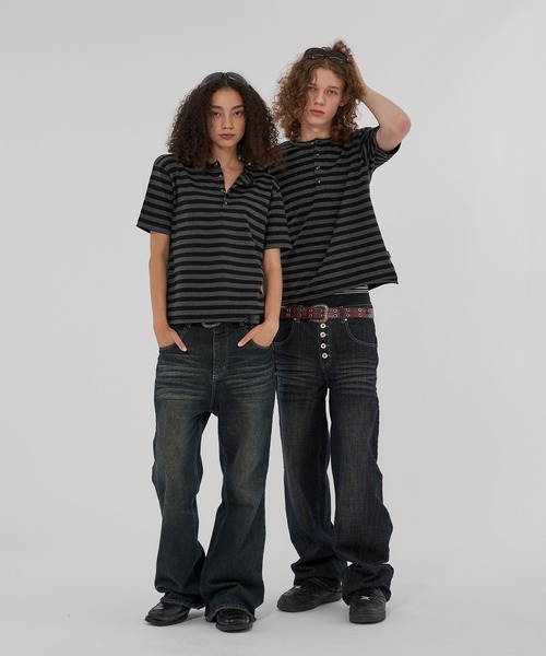 WISH FOR EVER(ウィッシュフォーエバー)の「ASSORT LIGHTWEIGHT FRENCH TERRY COMPACT HENRY NECK T/アソートライトウェイトフレンチテリーコンパクトヘンリーネックT(Tシャツ/カットソー・メンズ・ネイビー/ターコイズブルー/ブラック/チャコールグレー・SMALL/MEDIUM/LARGE)」の13枚目の写真