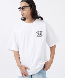 【SIDEWAYSTANCE】スカルワンポイントロゴ半袖Tシャツ 70501