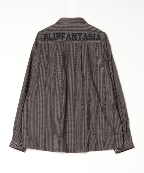ROYAL FLASH（ロイヤルフラッシュ）の「FLIP FANTASIA/フリップ・ファンタジア/FF OVER SHIRTS（シャツ/ブラウス・メンズ・チャコールグレー/グレー・L/XL）」の3枚目の写真