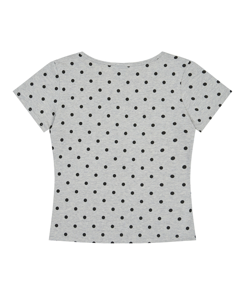 LUVISTRUE(ラヴイズトゥルー)の「BASIC ILOVEU SHORT DOT SLEEVE TEE(GRAY)(Tシャツ/カットソー・レディース・その他・FREE)」の7枚目の写真