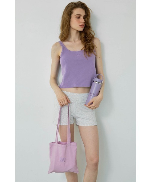 ALEXIA STAM（アリシアスタン）の「Embroidered Logo Tote Bag /ロゴ刺繍トートバッグ（トートバッグ・レディース・テラコッタ/カーキ/ホワイト/パープル/ピンク・FREE）」の12枚目の写真