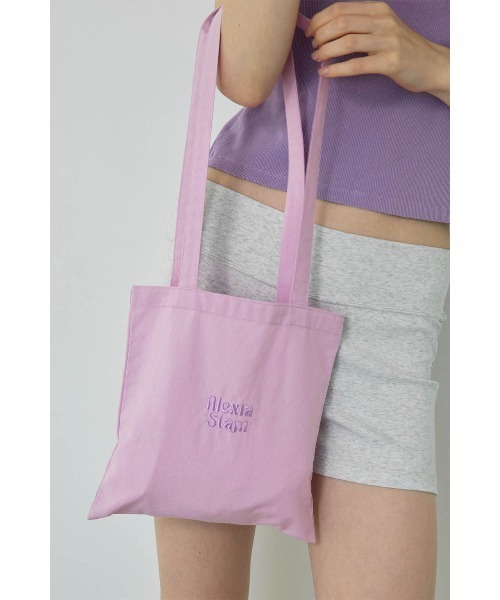 ALEXIA STAM（アリシアスタン）の「Embroidered Logo Tote Bag /ロゴ刺繍トートバッグ（トートバッグ・レディース・テラコッタ/カーキ/ホワイト/パープル/ピンク・FREE）」の14枚目の写真