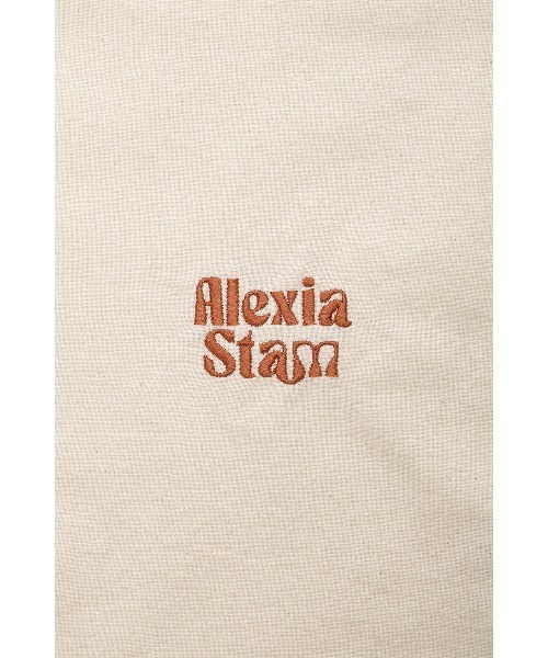 ALEXIA STAM（アリシアスタン）の「Embroidered Logo Tote Bag /ロゴ刺繍トートバッグ（トートバッグ・レディース・テラコッタ/カーキ/ホワイト/パープル/ピンク・FREE）」の20枚目の写真