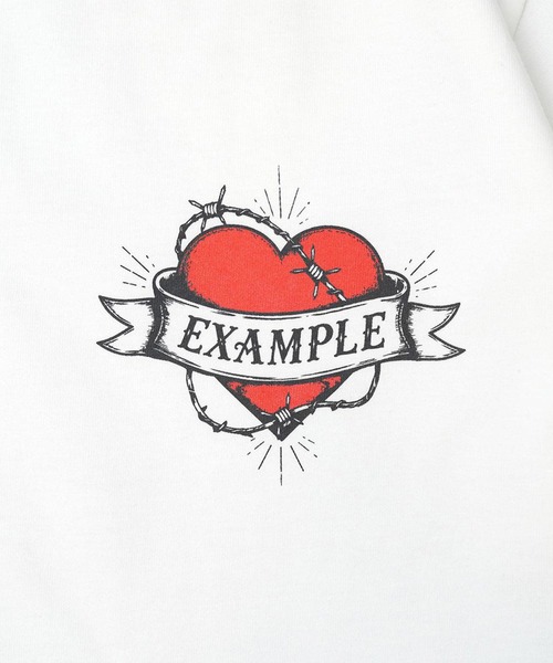 EXAMPLE（エグザンプル）の「EXAMPLE MADE IN PEACE S/S TEE（Tシャツ/カットソー・メンズ・ホワイト/チャコール・XXL/XL/L/M）」の7枚目の写真
