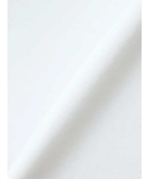 Perfect Suit FActory(パーフェクトスーツファクトリー)の「プレーティング天竺 タックTシャツ(Tシャツ/カットソー・レディース・ブラック/ホワイト・M/L)」の3枚目の写真