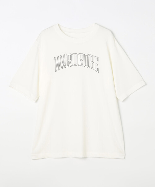 COMME CA Wardrobe(コムサワードローブ)の「〔 +サイズ 〕 ヴィンテージプレーティング天竺 ロゴプリントTシャツ(Tシャツ/カットソー・レディース・ブルー/ホワイト/ボルドー・13号)」の22枚目の写真