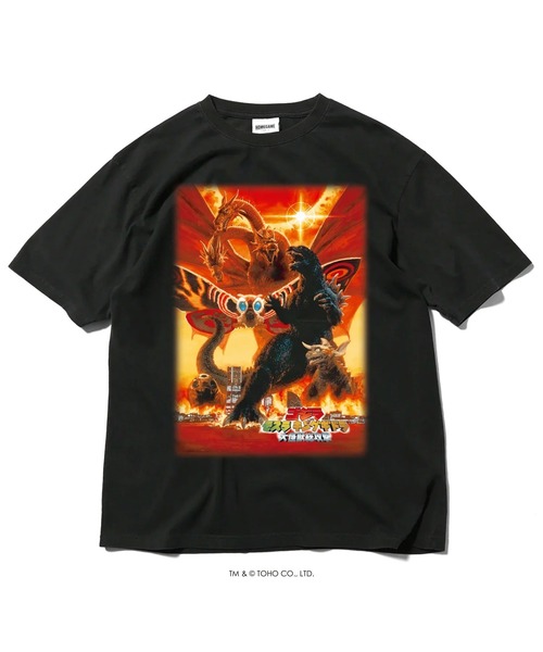 ゴジラ × ホームゲーム【HOMEGAME】- 半袖Tシャツ 2001 ゴジラ モスラ