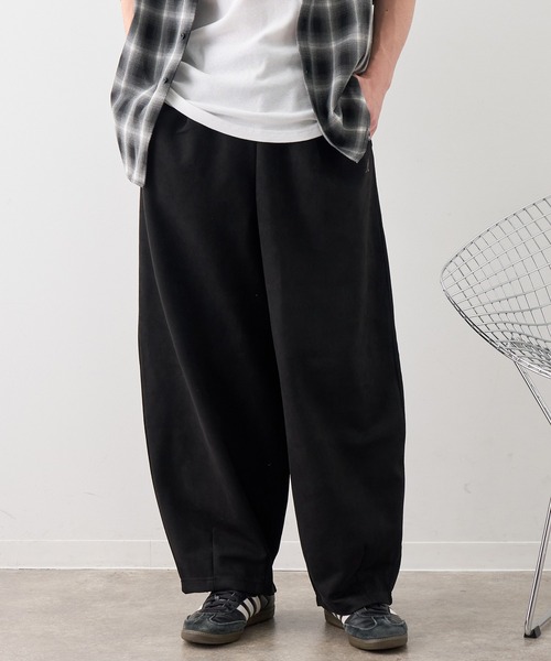 CORPUS SELECT(コーパストーキョー)の「【KANGOL/カンゴール】別注 ポンチスエードバレルパンツ(その他パンツ・メンズ・チャコールグレー/ブラック・M/L/LL)」の3枚目の写真
