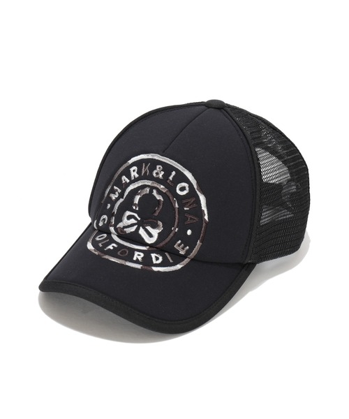 MARK&LONA マークアンドロナ　総柄　サンバイザー　キャップ　黒 Circle Icon Trucker Cap | MEN and WOMEN（サンバイザー）｜MARK