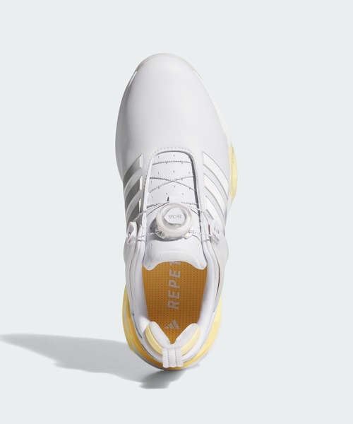 adidas（アディダス）の「アディパワー 26 BOA スパイクレス ゴルフ / ADIPOWER 26 BOA SPIKELESS GOLF SHOES【adidas Golf/アディダスゴルフ】（スニーカー・レディース・グレー・22.5cm/23.5cm/24.5cm/25.5cm/23.0cm/24.0cm/25.0cm/22.0cm）」の4枚目の写真