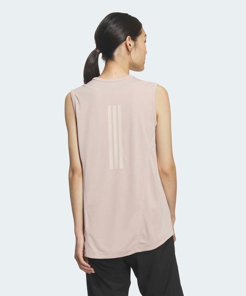 adidas(アディダス)の「トレーニング エッセンシャルズ プラス ルーズフィット クールセンサー ロング レギュラー ノースリーブTシャツ / アディダス adidas(タンクトップ・レディース・ベージュ・XX-LARGE/LARGE/MEDIUM/SMALL/X-LARGE/X-SMALL)」の2枚目の写真