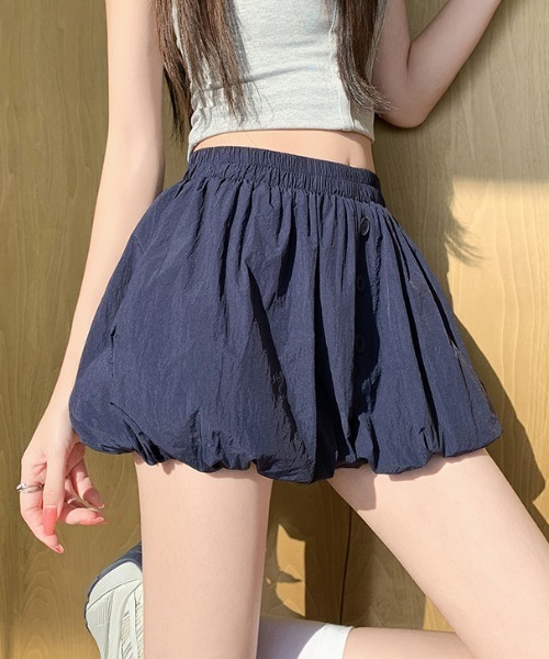 FLINEA（フリネア）の「ショートバルーンパンツ（その他パンツ・レディース・ネイビー/ブラウン/ホワイト/ブラック・FREE）」の4枚目の写真