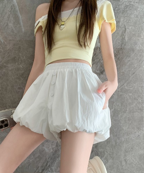 FLINEA（フリネア）の「ショートバルーンパンツ（その他パンツ・レディース・ネイビー/ブラウン/ホワイト/ブラック・FREE）」の18枚目の写真