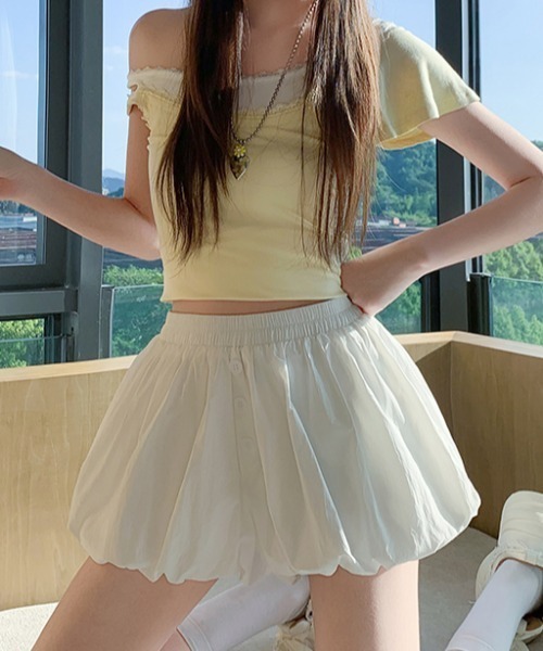 FLINEA（フリネア）の「ショートバルーンパンツ（その他パンツ・レディース・ネイビー/ブラウン/ホワイト/ブラック・FREE）」の19枚目の写真
