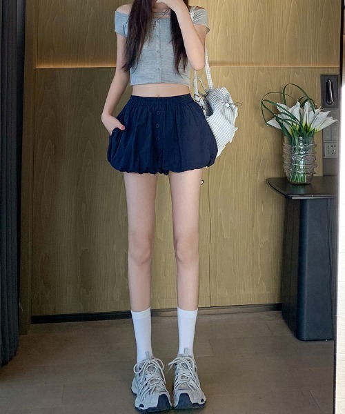 FLINEA（フリネア）の「ショートバルーンパンツ（その他パンツ・レディース・ネイビー/ブラウン/ホワイト/ブラック・FREE）」の11枚目の写真