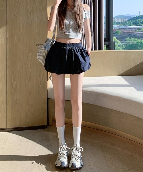 FLINEA（フリネア）の「ショートバルーンパンツ（その他パンツ・レディース・ネイビー/ブラウン/ホワイト/ブラック・FREE）」の13枚目の写真