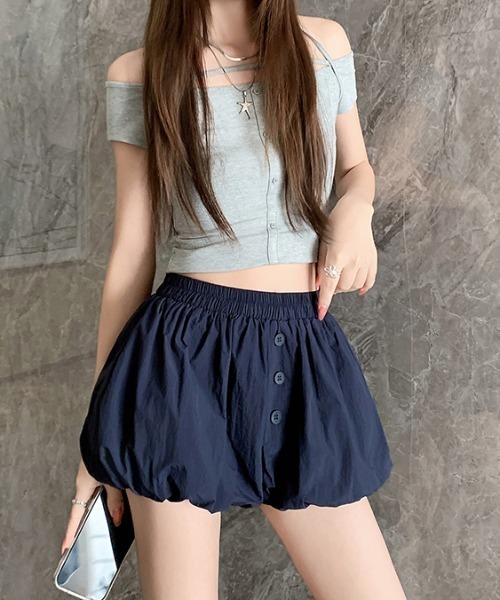 FLINEA（フリネア）の「ショートバルーンパンツ（その他パンツ・レディース・ネイビー/ブラウン/ホワイト/ブラック・FREE）」の8枚目の写真
