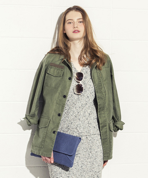 DouDou（ドゥドゥ）の「【DouDou】ミリタリージャケット（その他アウター・レディース・ベージュ/カーキ・FREE）」の20枚目の写真