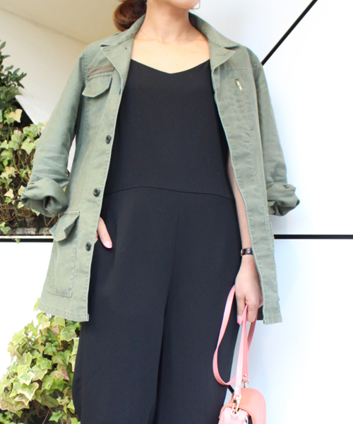 DouDou（ドゥドゥ）の「【DouDou】ミリタリージャケット（その他アウター・レディース・ベージュ/カーキ・FREE）」の22枚目の写真