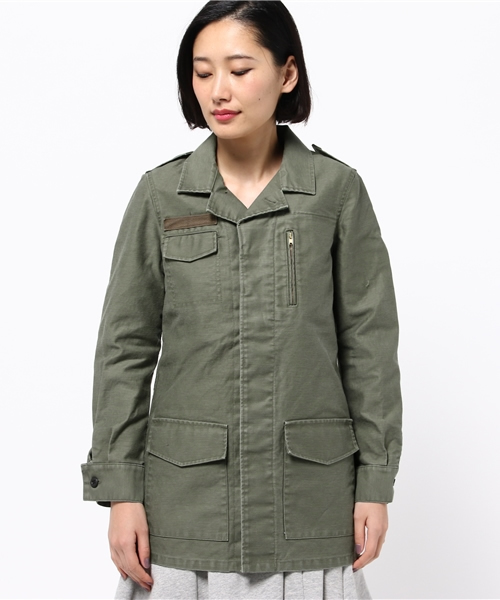 DouDou（ドゥドゥ）の「【DouDou】ミリタリージャケット（その他アウター・レディース・ベージュ/カーキ・FREE）」の3枚目の写真