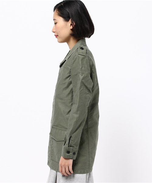 DouDou（ドゥドゥ）の「【DouDou】ミリタリージャケット（その他アウター・レディース・ベージュ/カーキ・FREE）」の4枚目の写真