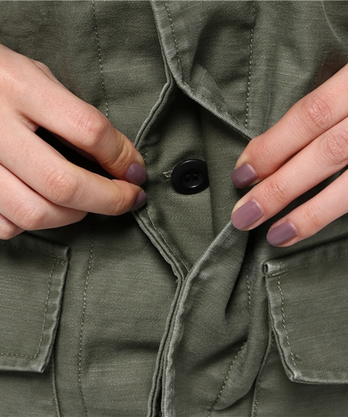 DouDou（ドゥドゥ）の「【DouDou】ミリタリージャケット（その他アウター・レディース・ベージュ/カーキ・FREE）」の11枚目の写真