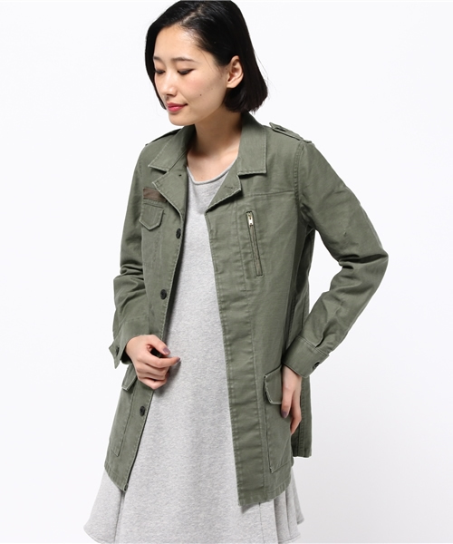 DouDou（ドゥドゥ）の「【DouDou】ミリタリージャケット（その他アウター・レディース・ベージュ/カーキ・FREE）」の14枚目の写真