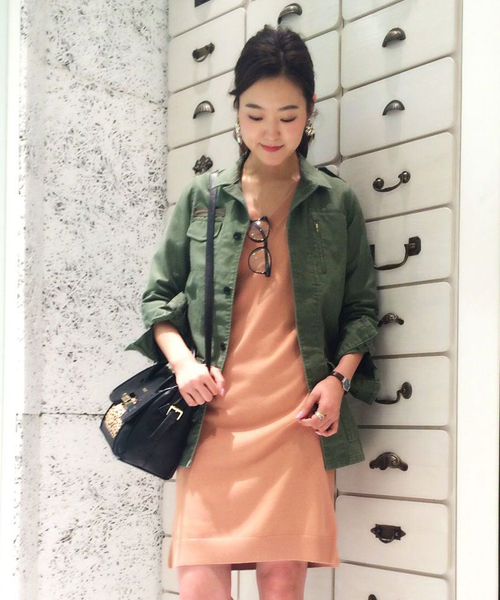 DouDou（ドゥドゥ）の「【DouDou】ミリタリージャケット（その他アウター・レディース・ベージュ/カーキ・FREE）」の15枚目の写真