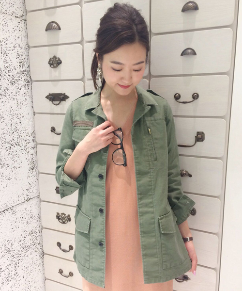 DouDou（ドゥドゥ）の「【DouDou】ミリタリージャケット（その他アウター・レディース・ベージュ/カーキ・FREE）」の17枚目の写真