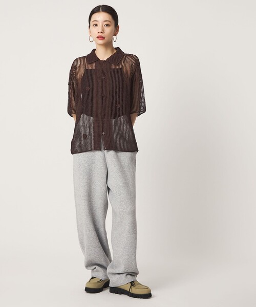 CITEN(シテン)の「<CITEN>スウェットライクニットパンツ(その他パンツ・レディース・ベージュ/ライトグレー/ダークグレー・S/M)」の7枚目の写真