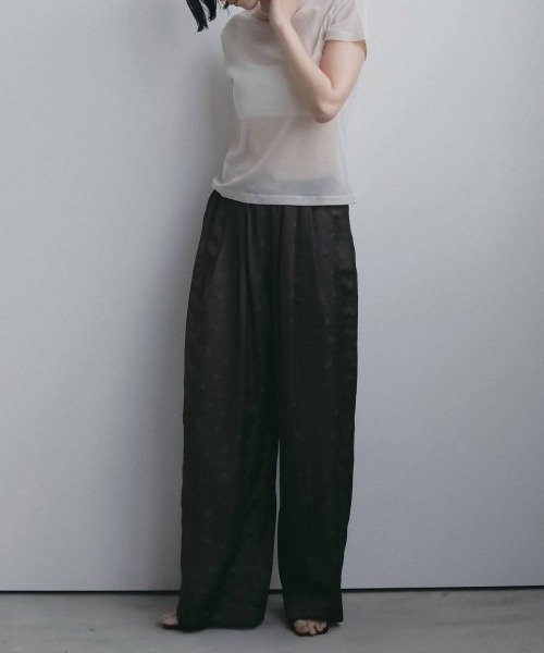 anuke（アンヌーク）の「anuke Flower Jacquard Roughpants（その他パンツ・レディース・ブラウン/グレー・38/36）」の9枚目の写真