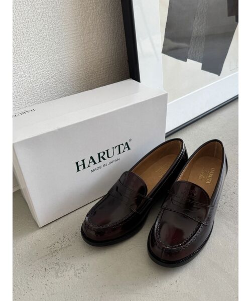 dazzlin(ダズリン)の「【HARUTA×dazzlin】エンボスポイントローファー(ローファー・レディース・ダークブラウン・22.5/23.5/24.5)」の3枚目の写真