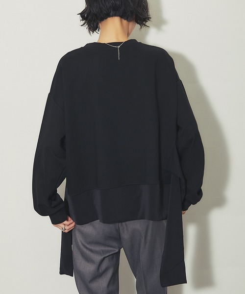 ANOTHER S(アナザーエス)の「フロントリボン結びプルオーバー(Tシャツ/カットソー・レディース・ホワイト/ブラック・FREE)」の8枚目の写真