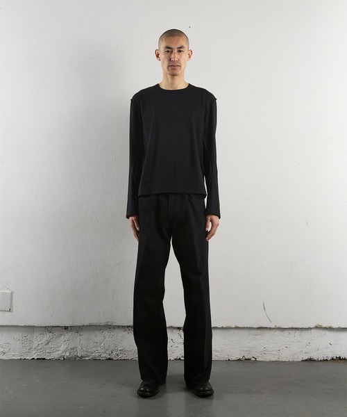 NVRFRGT(ネヴァーフォーゲット)の「【NVRFRGT】3D TWISTED WIDE LEG JEANS(デニムパンツ・メンズ・ブラック・1/2/3)」の3枚目の写真