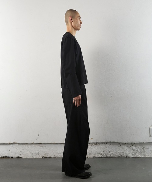 NVRFRGT(ネヴァーフォーゲット)の「【NVRFRGT】3D TWISTED WIDE LEG JEANS(デニムパンツ・メンズ・ブラック・1/2/3)」の4枚目の写真
