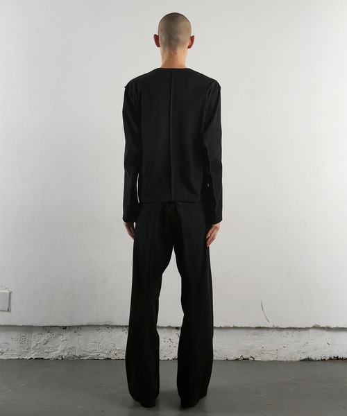 NVRFRGT(ネヴァーフォーゲット)の「【NVRFRGT】3D TWISTED WIDE LEG JEANS(デニムパンツ・メンズ・ブラック・1/2/3)」の5枚目の写真